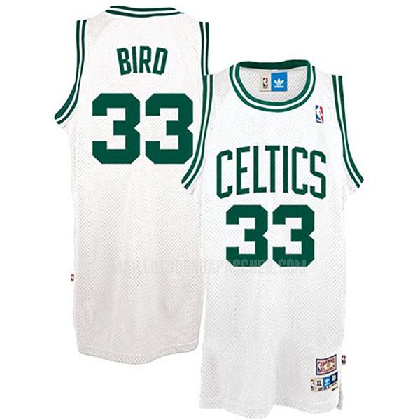 maillot nba homme de boston celtics larry bird 33 blanc hardwood classics