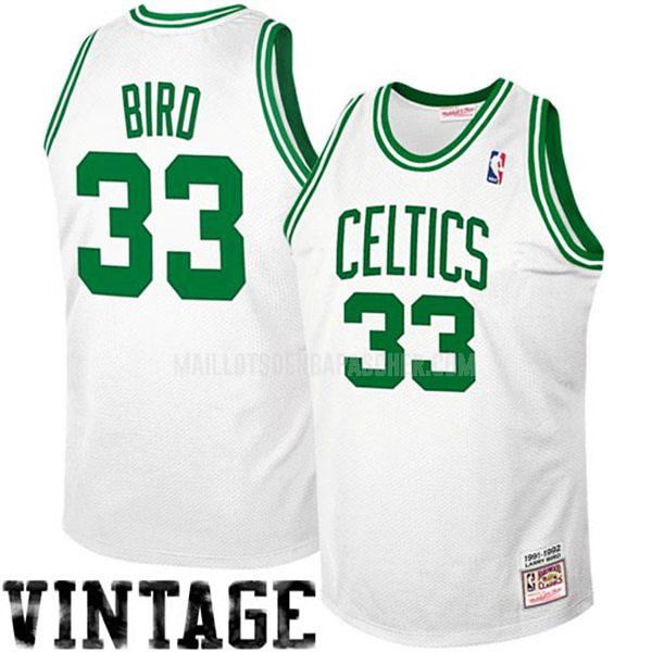 maillot nba homme de boston celtics larry bird 33 blanc hardwood classics 1992