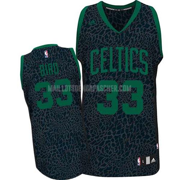 maillot nba homme de boston celtics larry bird 33 noir léopard