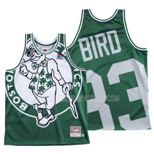 maillot nba homme de boston celtics larry bird 33 vert big face