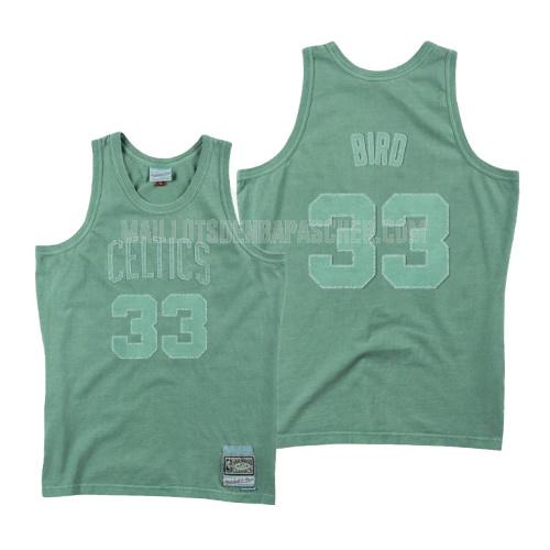 maillot nba homme de boston celtics larry bird 33 vert lavé