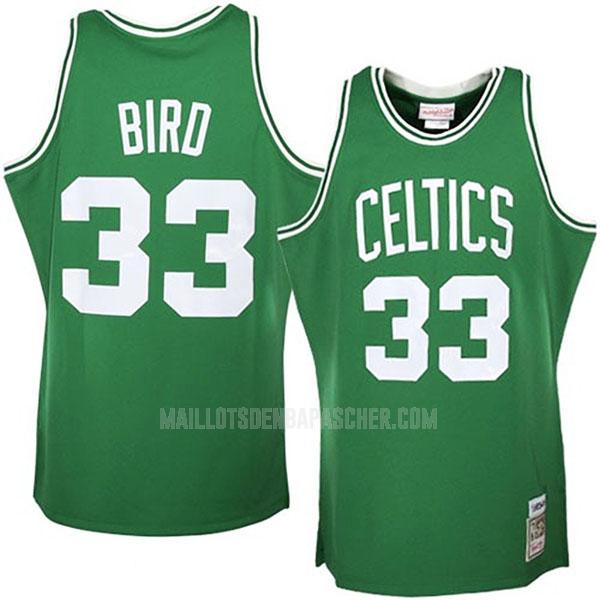 maillot nba homme de boston celtics larry bird 33 vert throwback