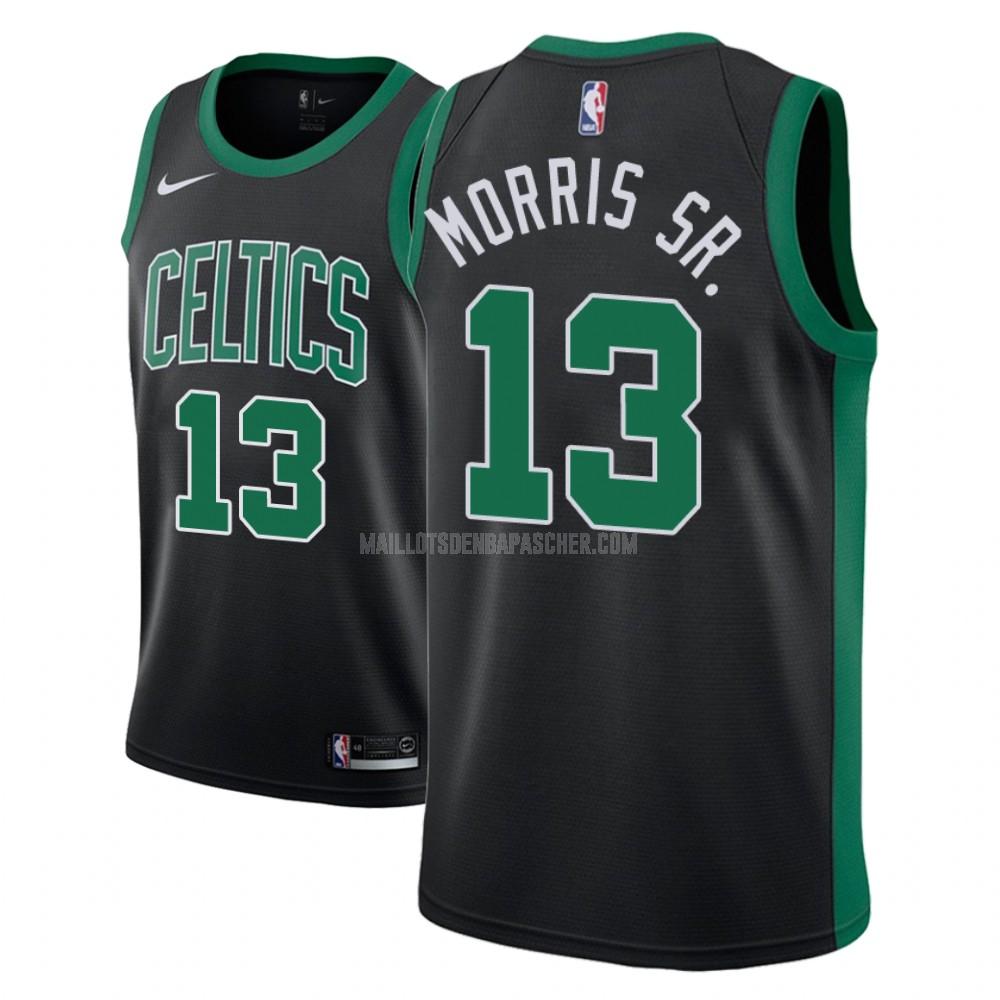 maillot nba homme de boston celtics marcus morris 13 noir statement