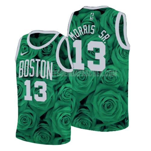 maillot nba homme de boston celtics marcus morris 13 vert rosa