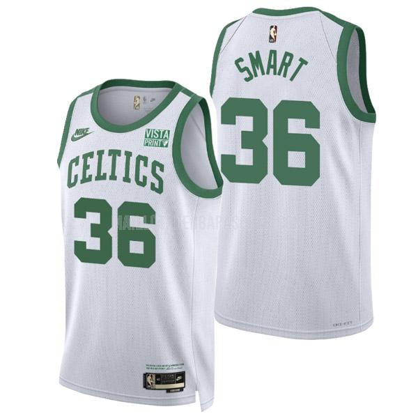 maillot nba homme de boston celtics marcus smart 36 blanc classic edition 2022