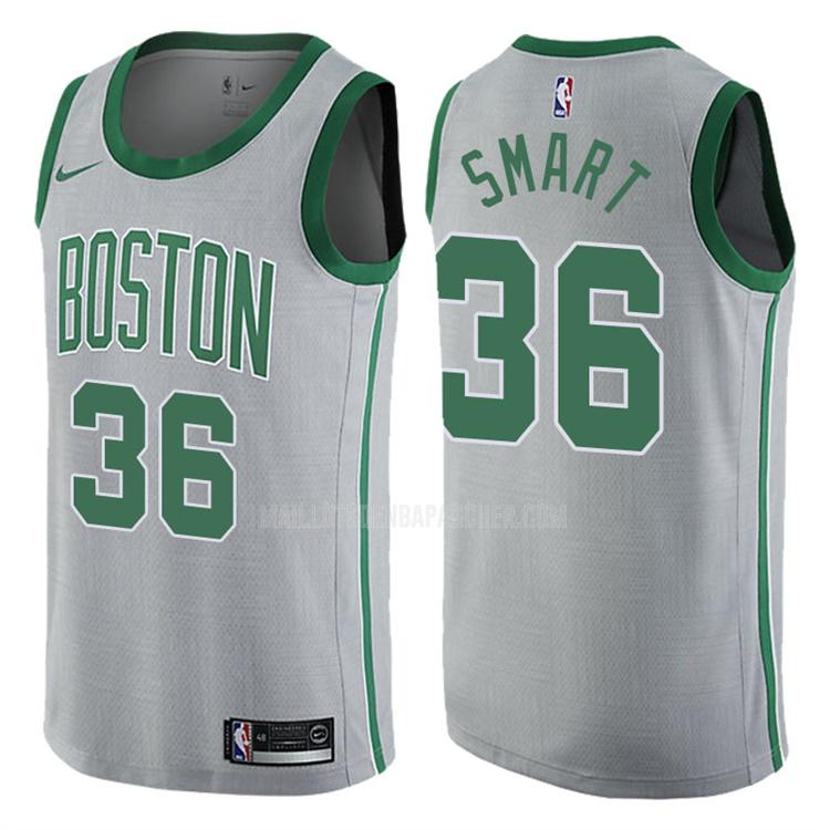 maillot nba homme de boston celtics marcus smart 36 gris city edition