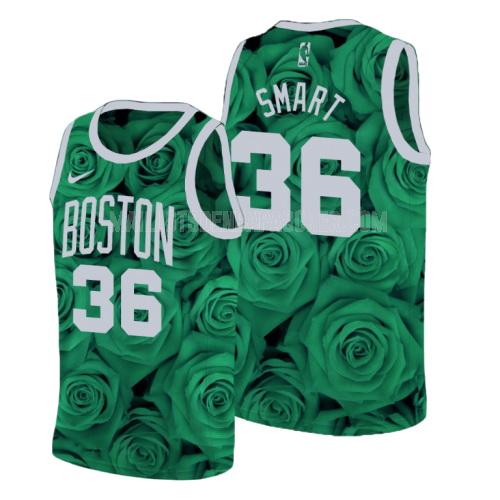 maillot nba homme de boston celtics marcus smart 36 vert rosa