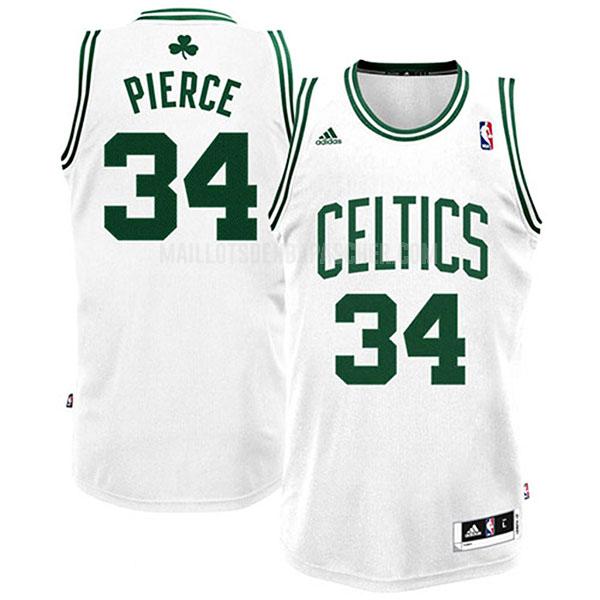 maillot nba homme de boston celtics paul pierce 34 blanc association