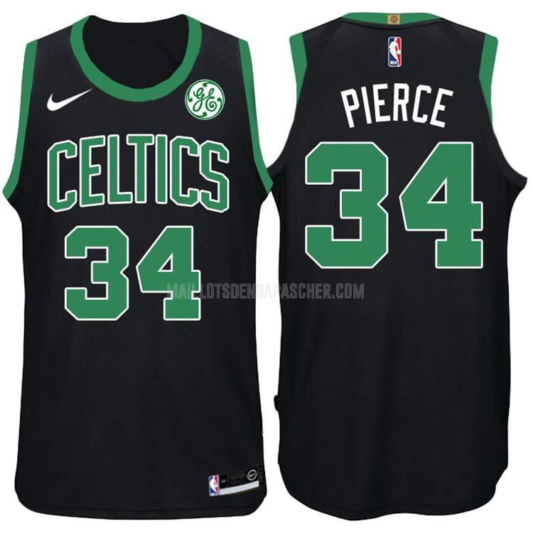 maillot nba homme de boston celtics paul pierce 34 noir statement 2017-18