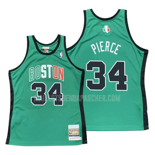 maillot nba homme de boston celtics paul pierce 34 vert hardwood classics 2007-2008