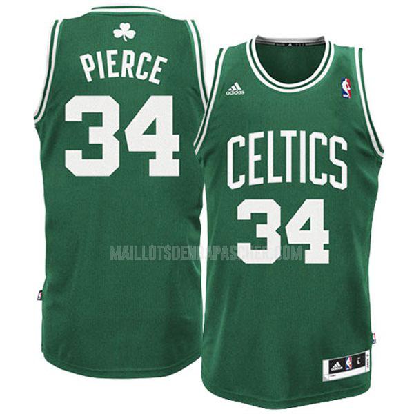 maillot nba homme de boston celtics paul pierce 34 vert numéro blanc