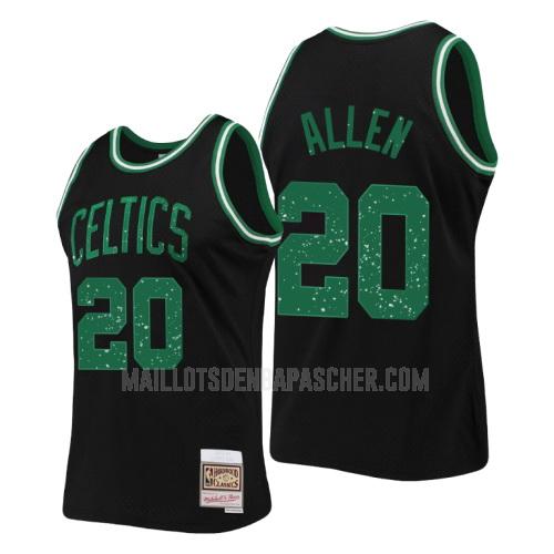 maillot nba homme de boston celtics ray allen 20 noir collection de bagues