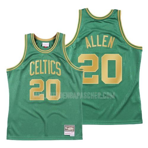 maillot nba homme de boston celtics ray allen 20 vert throwback 2020