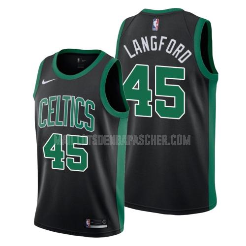 maillot nba homme de boston celtics romeo langford 45 noir statement