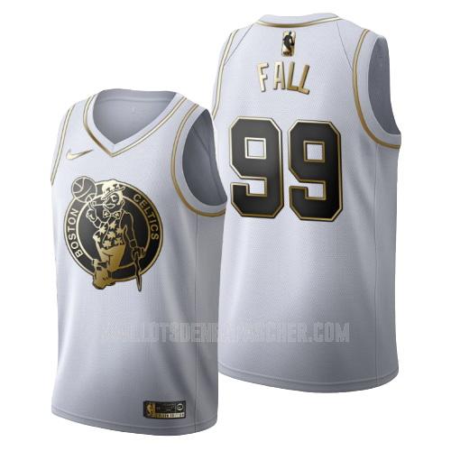 maillot nba homme de boston celtics tacko fall 99 blanc or version