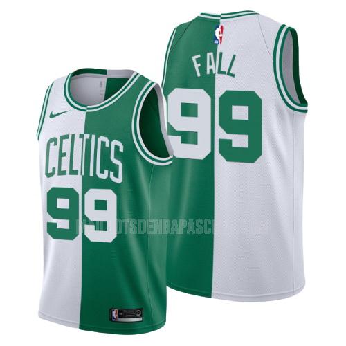 maillot nba homme de boston celtics tacko fall 99 blanc vert divisé