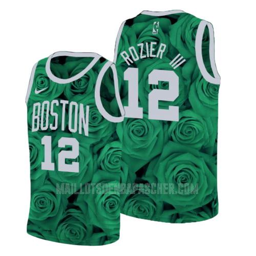 maillot nba homme de boston celtics terry rozier 12 vert rosa