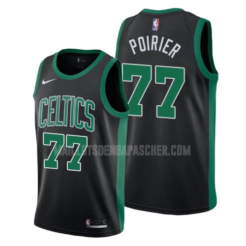 maillot nba homme de boston celtics vincent poirier 77 noir statement