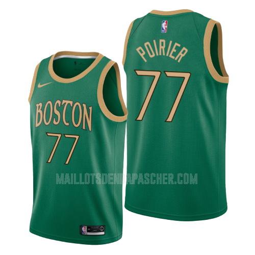 maillot nba homme de boston celtics vincent poirier 77 vert city edition 2019-20