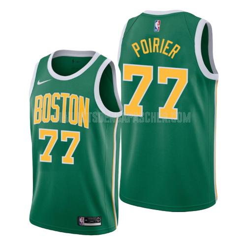 maillot nba homme de boston celtics vincent poirier 77 vert earned version