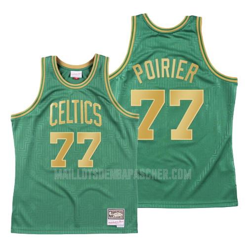 maillot nba homme de boston celtics vincent poirier 77 vert throwback 2020