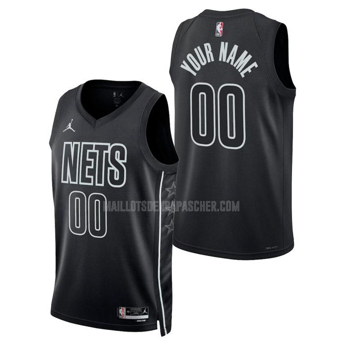 maillot nba homme de brooklyn nets custom noir statement edition 2023