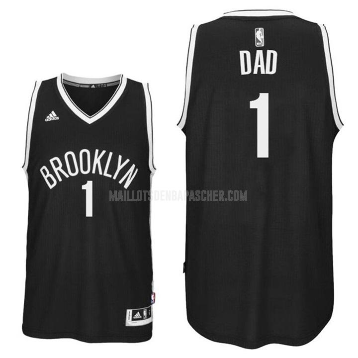 maillot nba homme de brooklyn nets dad 1 noir fête des pères