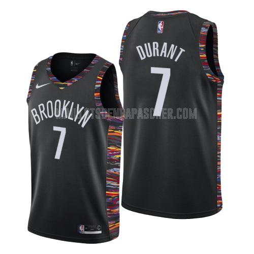 maillot nba homme de brooklyn nets kevin durant 7 noir city edition