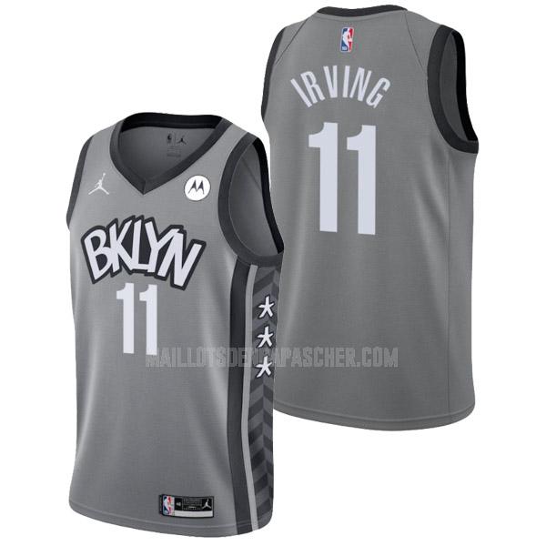 maillot nba homme de brooklyn nets kyrie irving 11 gris statement edition 2022