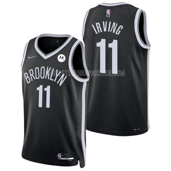 maillot nba homme de brooklyn nets kyrie irving 11 noir 75 anniversaire icon edition 2021-22