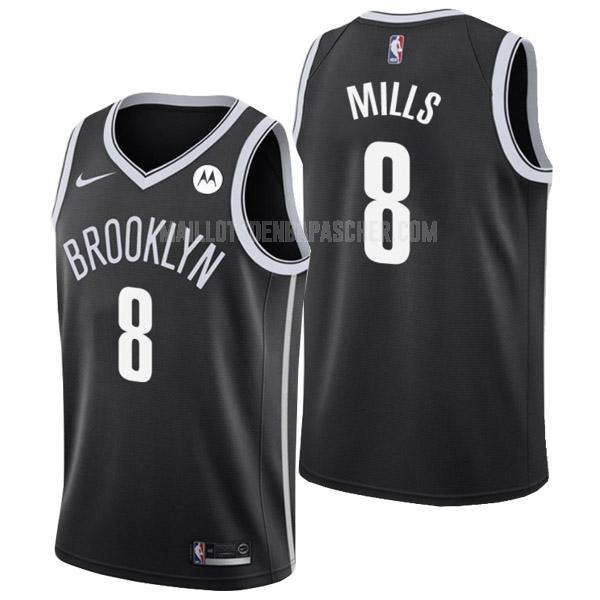 maillot nba homme de brooklyn nets patty mills 8 noir icon edition