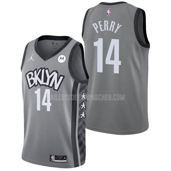 maillot nba homme de brooklyn nets reggie perry 14 gris statement edition 2022