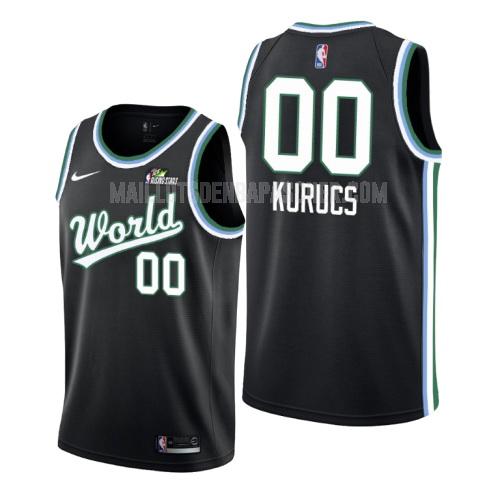 maillot nba homme de brooklyn nets rodions kurucs 0 noir rising star 2019