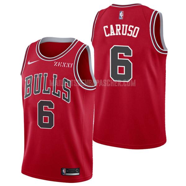 maillot nba homme de chicago bulls alex caruso 6 rouge icon edition