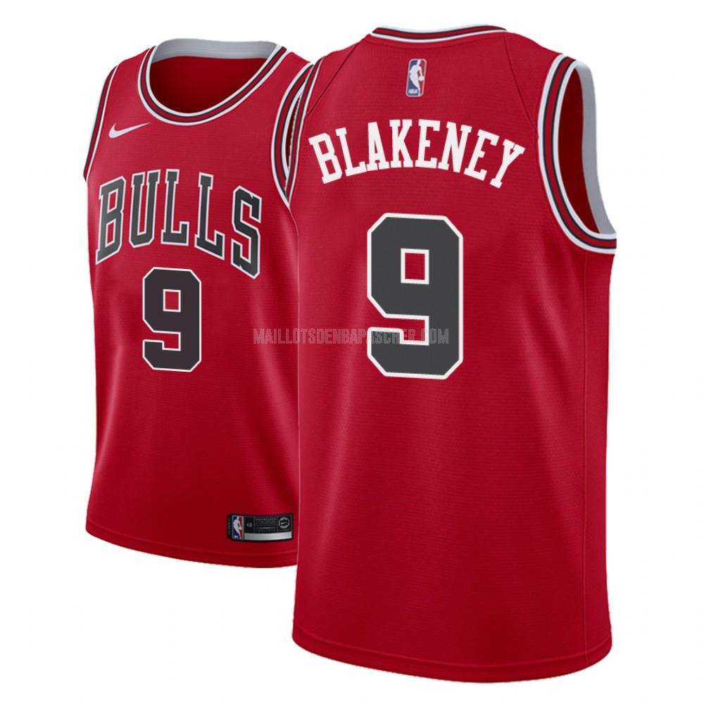 maillot nba homme de chicago bulls antonio blakeney 9 rouge icon