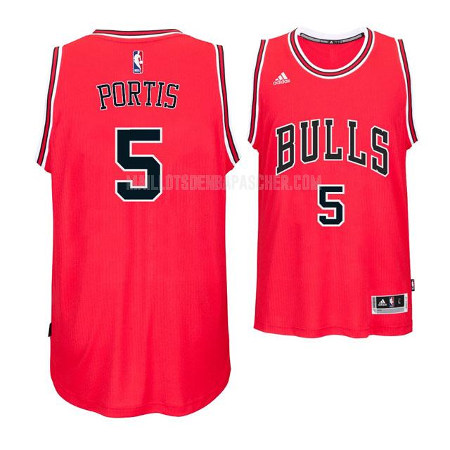 maillot nba homme de chicago bulls bobby portis 5 rouge road