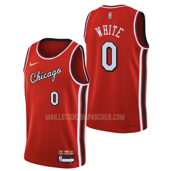 maillot nba homme de chicago bulls coby white 0 rouge 75th anniversary city edition 2022