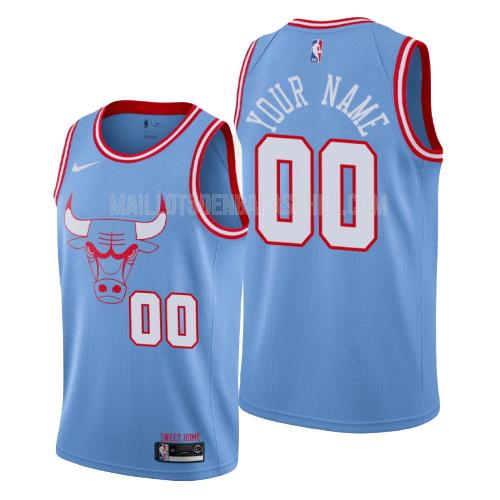 maillot nba homme de chicago bulls custom bleu city edition 2019-20