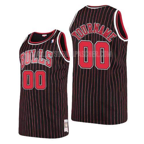 maillot nba homme de chicago bulls custom noir hardwood classics 1995-96