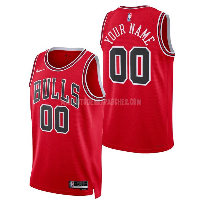 maillot nba homme de chicago bulls custom rouge icon edition 2023