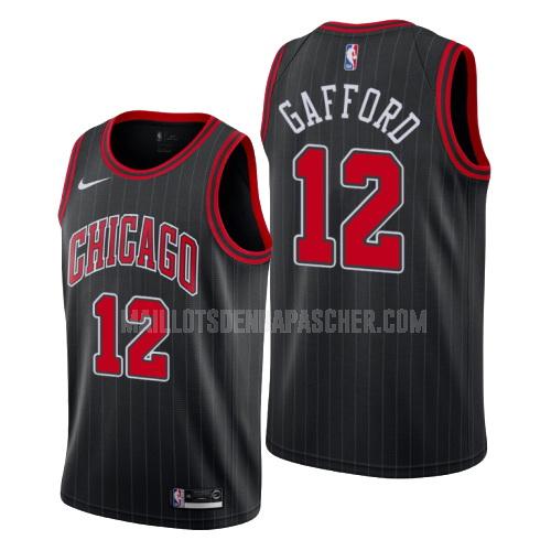 maillot nba homme de chicago bulls daniel gafford 12 noir statement 2019-20