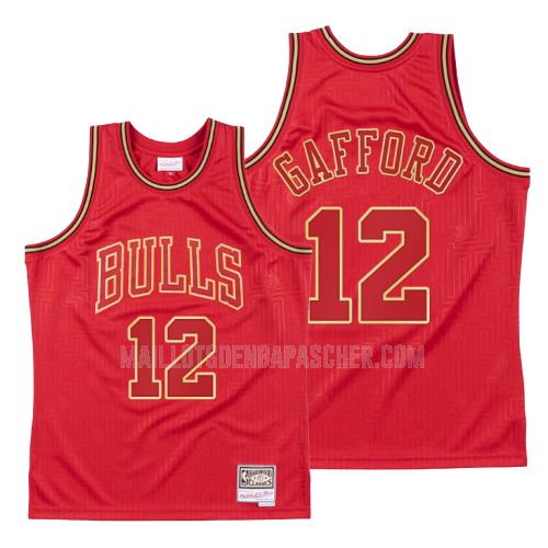 maillot nba homme de chicago bulls daniel gafford 12 rouge throwback 2020