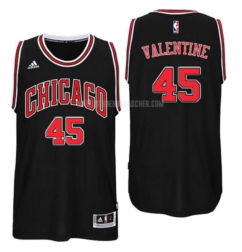 maillot nba homme de chicago bulls denzel valentine 45 noir alterner 2016