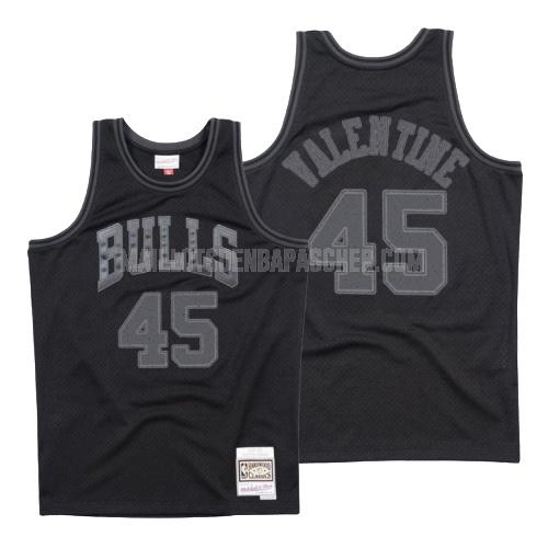 maillot nba homme de chicago bulls denzel valentine 45 noir hardwood classics