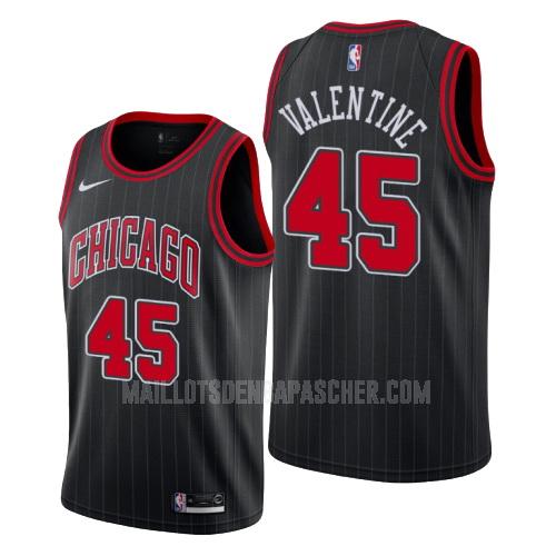 maillot nba homme de chicago bulls denzel valentine 45 noir statement 2019-20