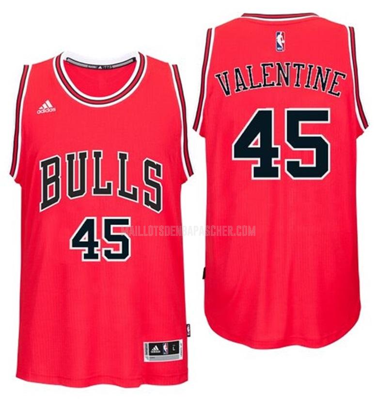 maillot nba homme de chicago bulls denzel valentine 45 rouge road 2016