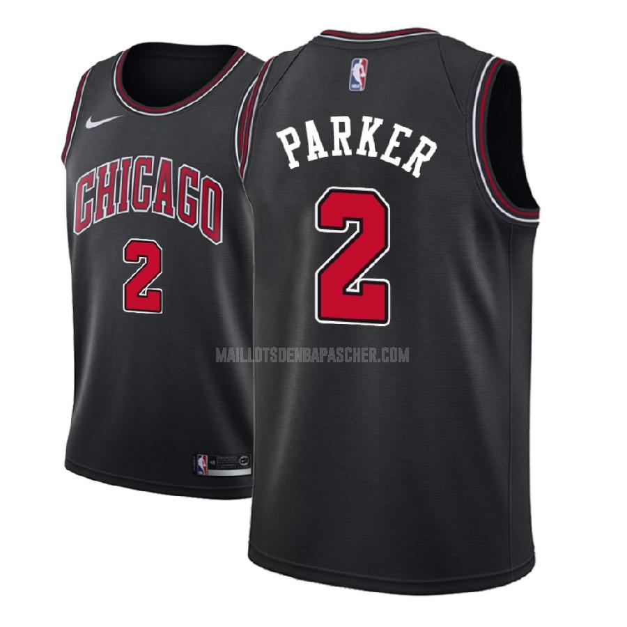 maillot nba homme de chicago bulls jabari parker 2 noir statement 2018-19