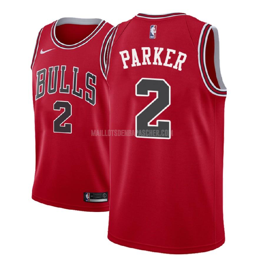 maillot nba homme de chicago bulls jabari parker 2 rouge icon 2018-19