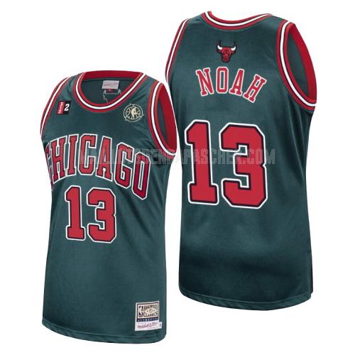 maillot nba homme de chicago bulls joakim noah 13 vert hardwood classics