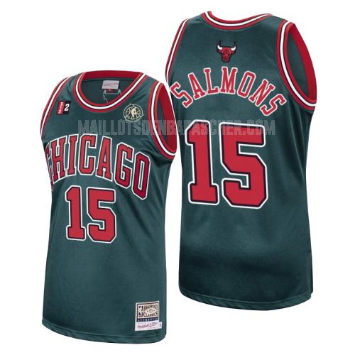 maillot nba homme de chicago bulls john salmons 15 vert hardwood classics